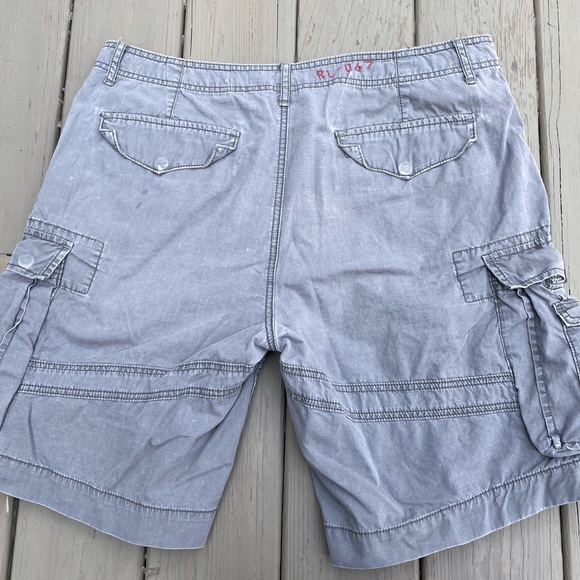 Polo Ralph Lauren Cargo Shorts Men's 38 Light Grey Surplus Fit Military RL-067 - Picture 5 of 8